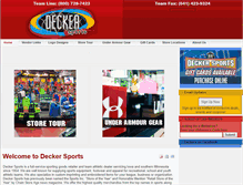 Tablet Screenshot of deckersports.biz